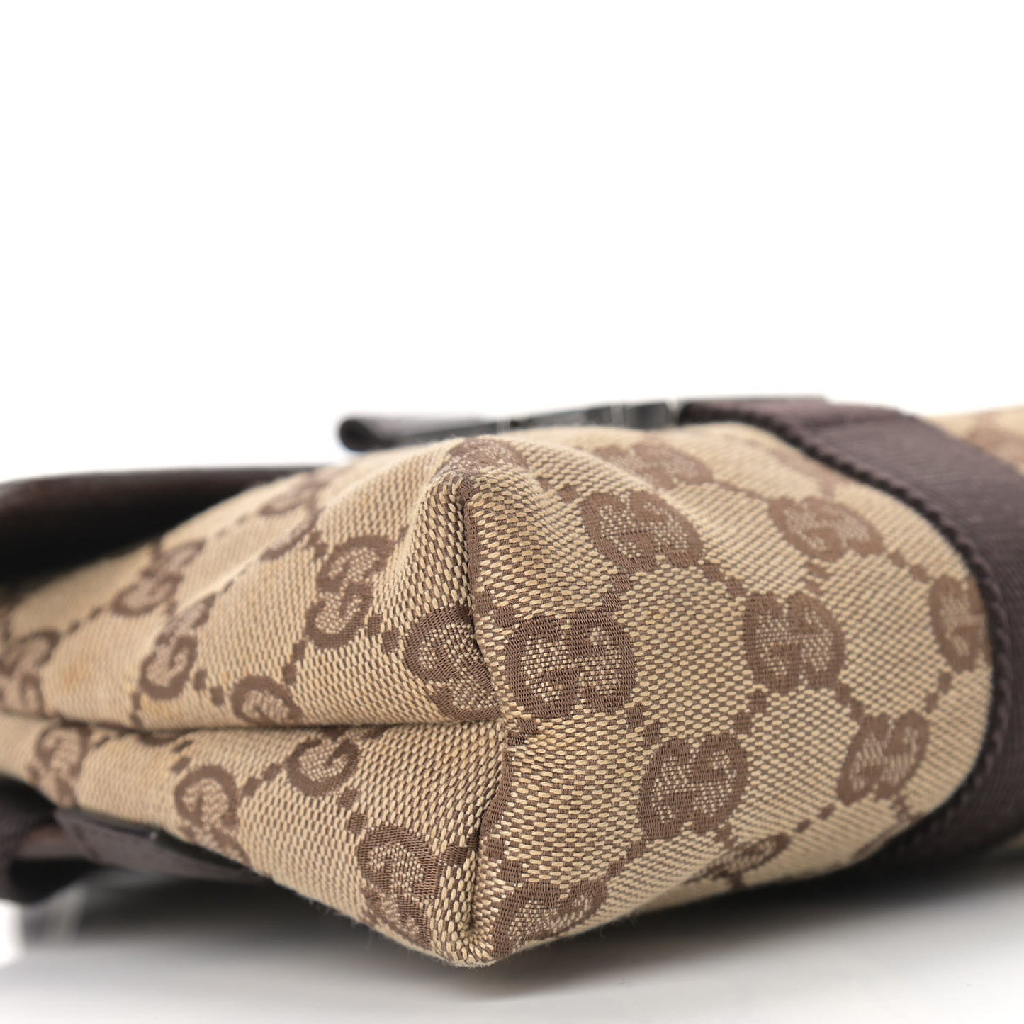 Monogram Waist Pouch Bag Dark Brown