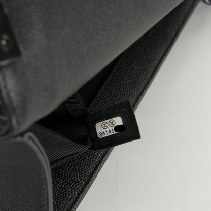 Chanel Caviar Quilted Medium Boy Flap So Black 9 of 9