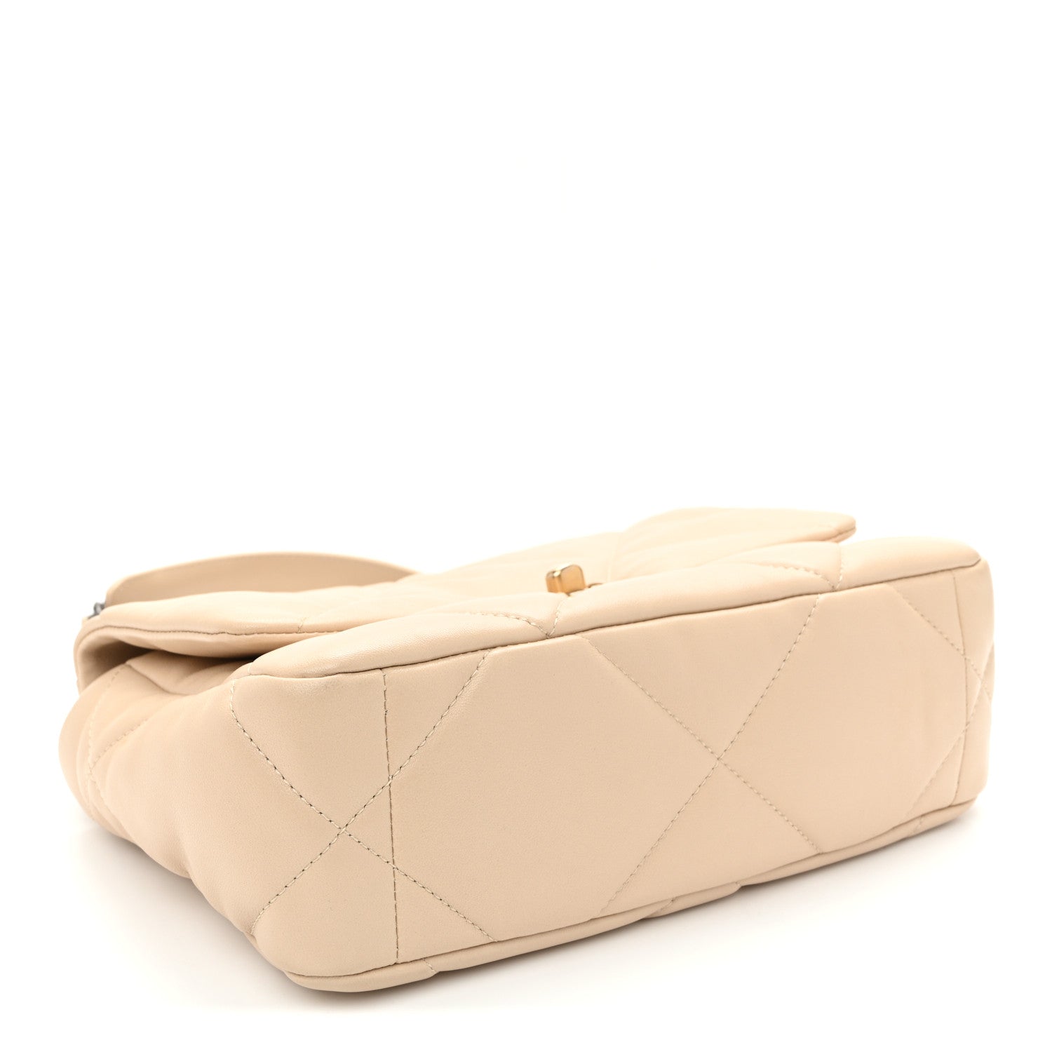 Chanel Lambskin Quilted Medium Chanel 19 Flap Beige 4 of 11