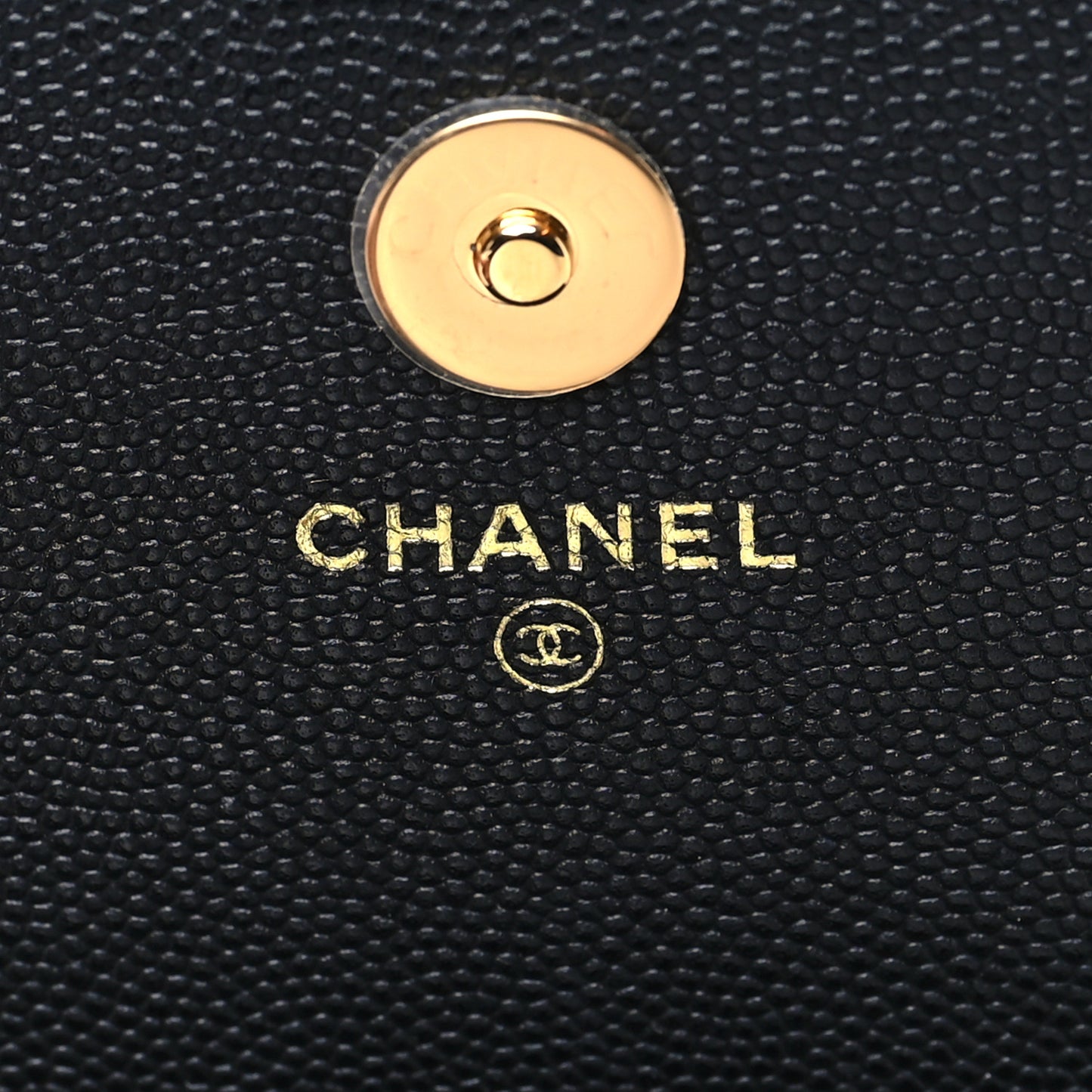 Caviar Quilted Pocket Twins Clutch With Chain Black
