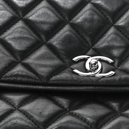 Chanel Lambskin Quilted Large Pagode Piping Flap Black 14 of 17