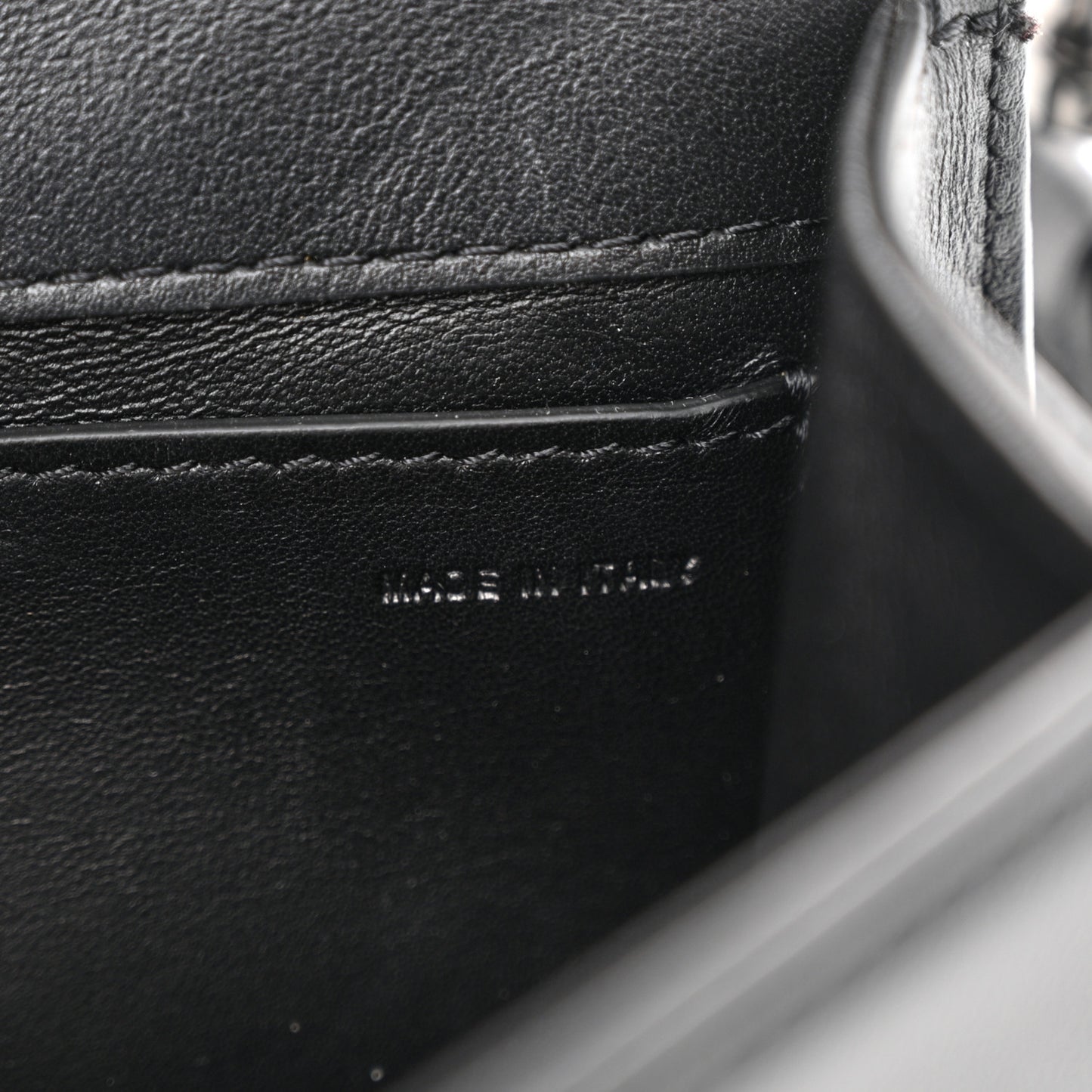 Calfskin Monochrome Vlogo Mini Loco Shoulder Bag Black