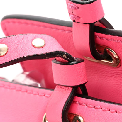 Valentino Garavani Vitello Medium Rockstud Tote Fuxia Fluo 10 of 13