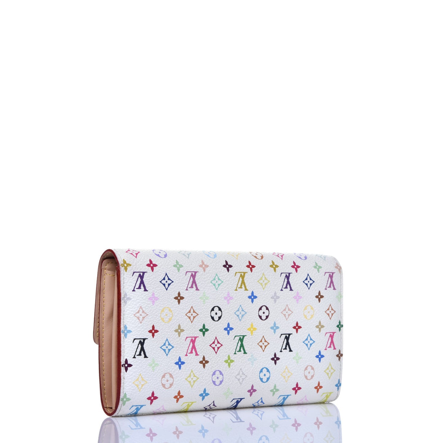 Monogram Multicolor Sarah Wallet White