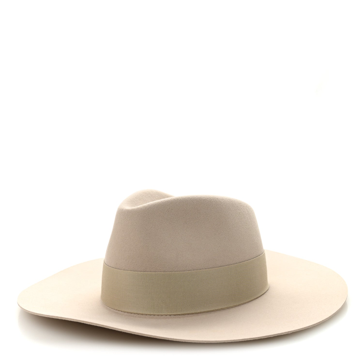 Hermes Rabbit Felt Coeur Hat 56 Beige Perle 1 of 8