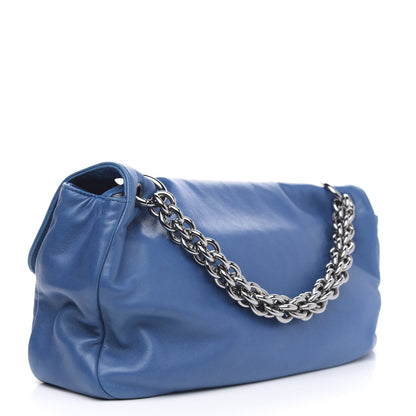 Chanel Lambskin Soft and Chain Large Flap Blue 3 of 11
