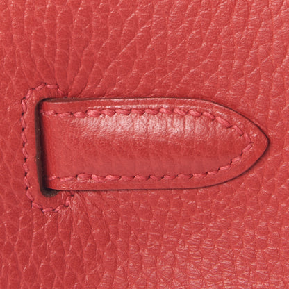 Hermes Ardennes Birkin 35 Rouge Vif 12 of 29