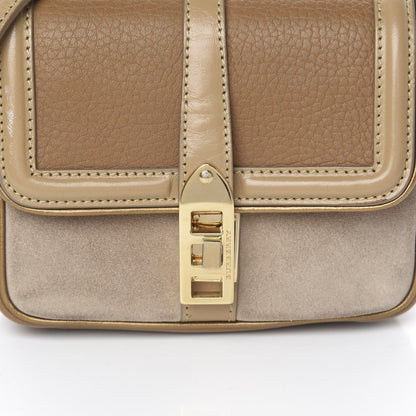 Burberry Metallic Grainy Calfskin Suede Mini Berkeley Crossbody Dark Caper 7 of 14