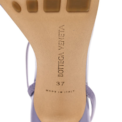 Bottega Veneta Lambskin Studded Stretch Multi Strap 90mm Sandals 37 Lavender 6 of 7