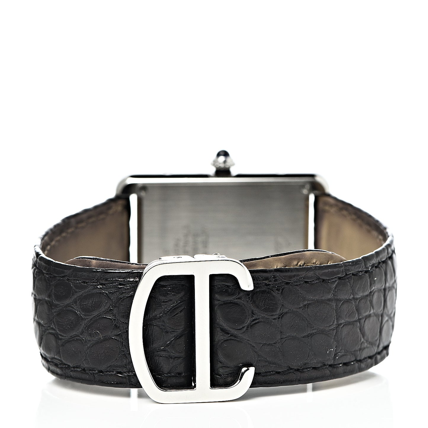 Stainless Steel Alligator 27mm Tank Solo Quartz Watch
