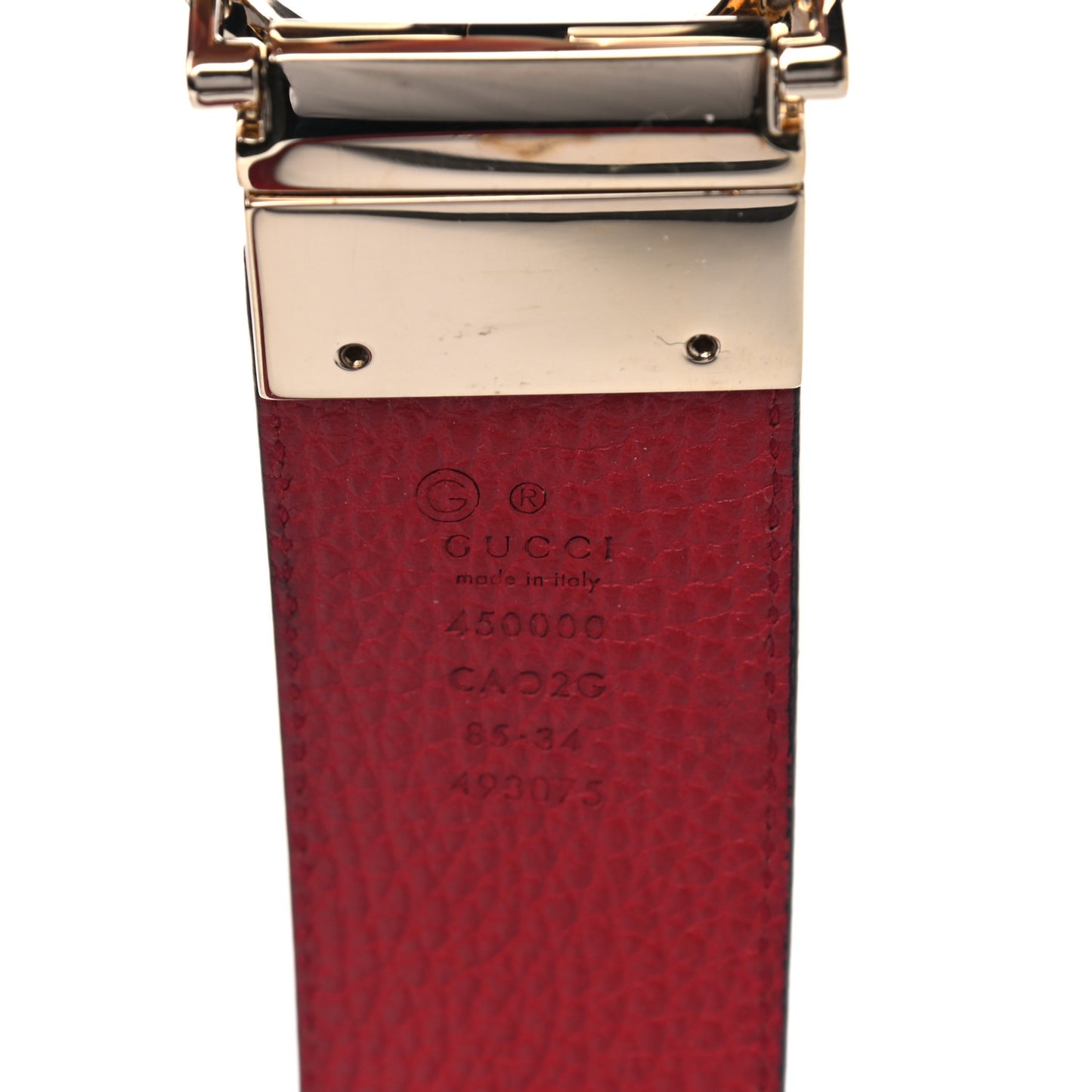 Calfskin 1973 Reversible Belt 85 34 Black Red