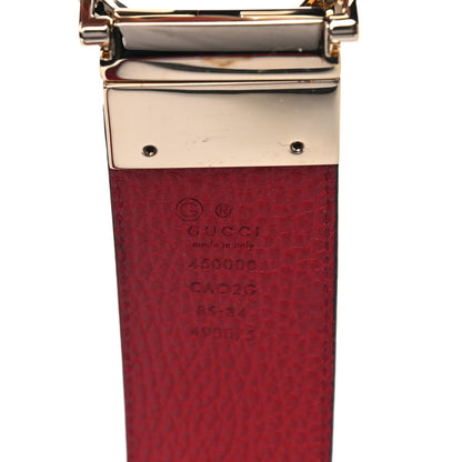 Gucci Calfskin 1973 Reversible Belt 85 34 Black Red 6 of 6