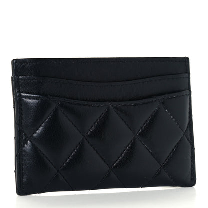 Chanel Lambskin Quilted Card Holder So Black 3 of 11