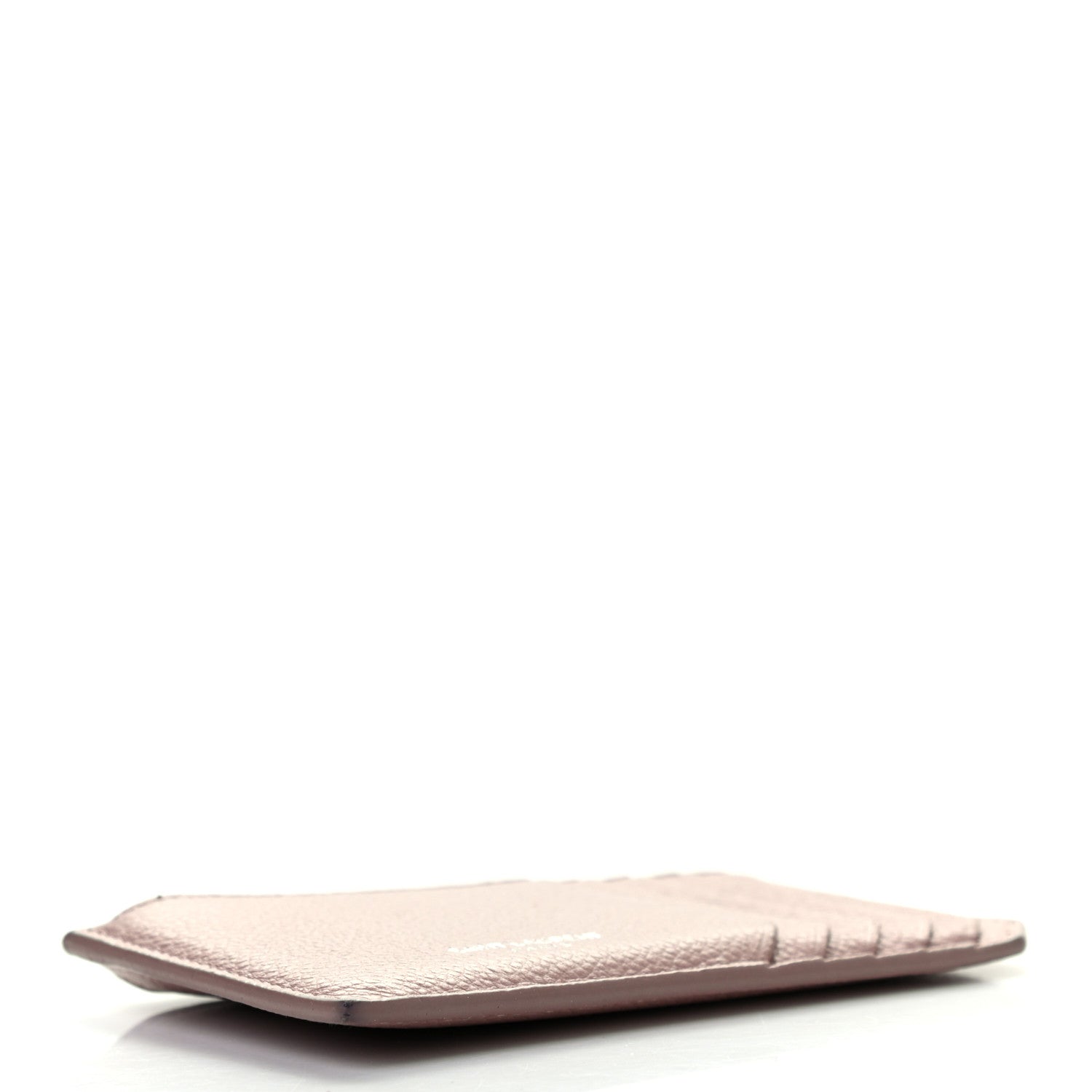 Saint Laurent Grained Calfskin 5 Fragments Zip Pouch Card Holder Nude 4 of 8