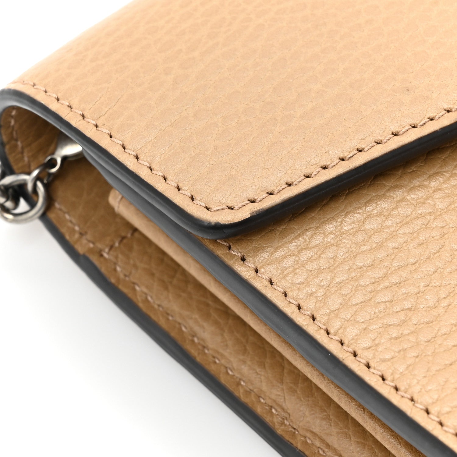 Gucci Dollar Calfskin Crystal Mini Dionysus Chain Wallet Natural Tan Black Diamond 14 of 17