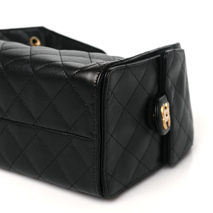 Chanel Caviar Quilted Small Chanel 25 Handbag Black 10 of 10