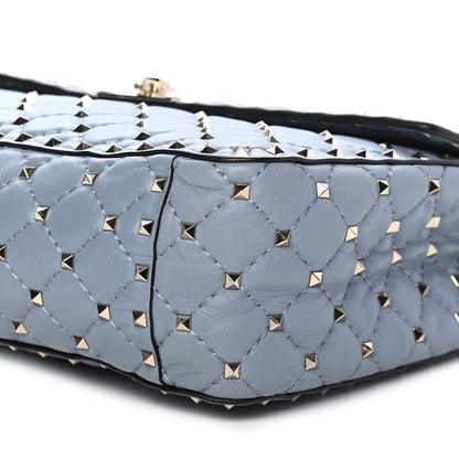 Valentino Garavani Nappa Large Rockstud Spike Shoulder Bag London Stone 7 of 8