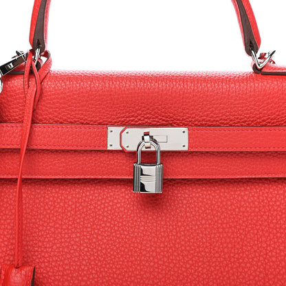 Hermes Togo Kelly Retourne 35 Rouge Casaque 9 of 9