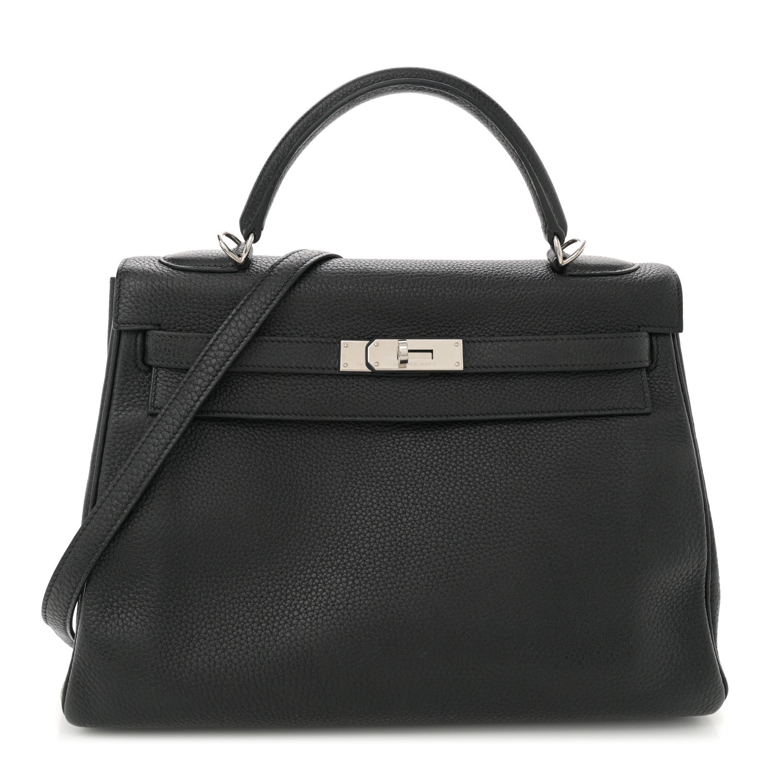 Hermes Taurillon Clemence Kelly Retourne 32 Black 1 of 14