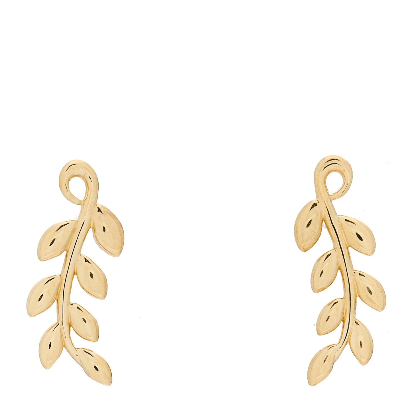 18K Yellow Gold Paloma Picasso Olive Leaf Climber Earrings