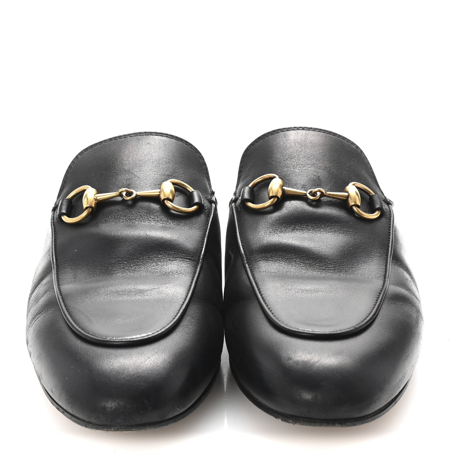 Gucci Calfskin Womens Princetown Slippers 36.5 Black 3 of 10