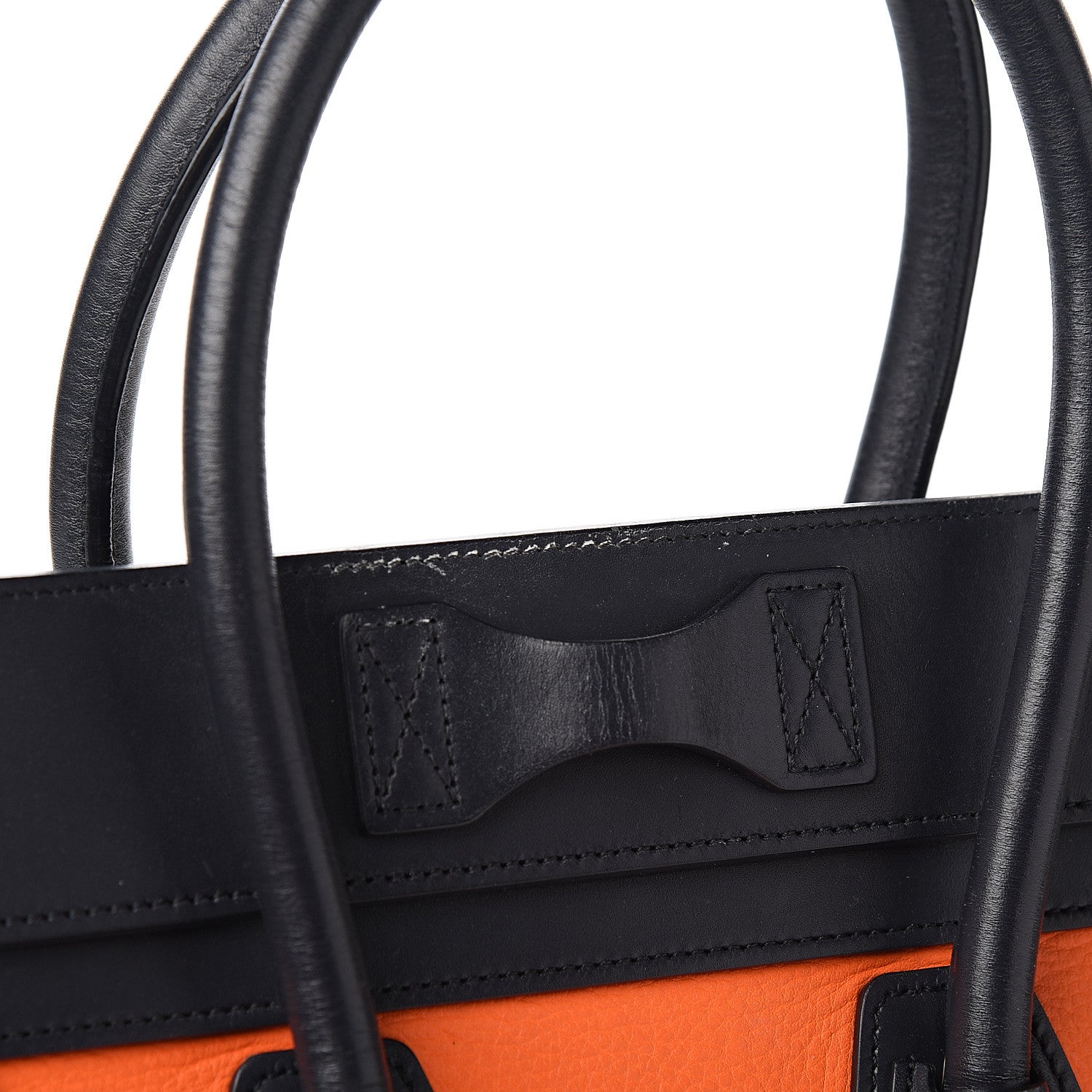 Celine Smooth Calfskin Micro Tri-Color Luggage Bright Orange 15 of 15