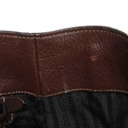 Prada Vitello Daino Tote Bruciato 10 of 12