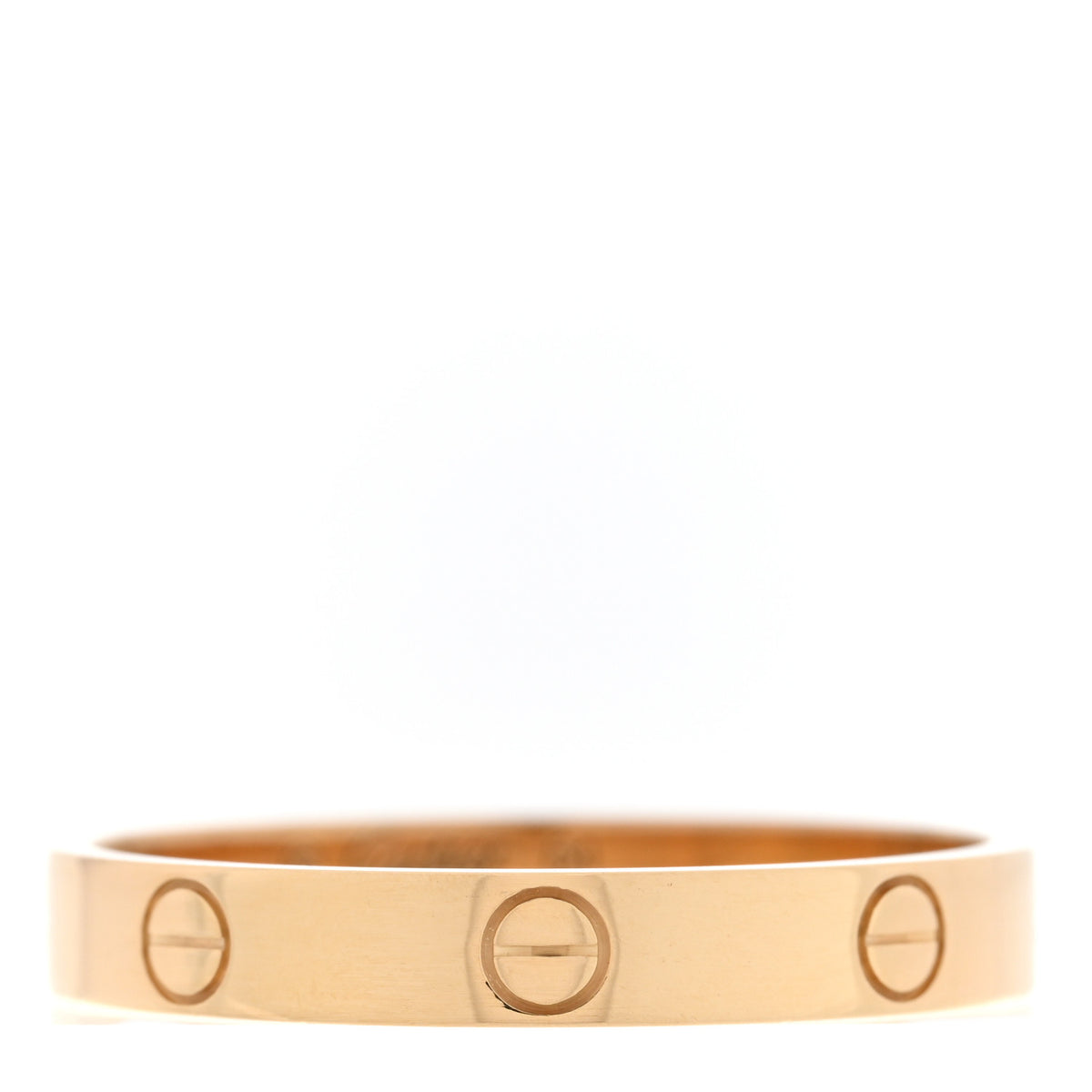 18K Yellow Gold 3.5mm LOVE Wedding Band Ring 64 10.75