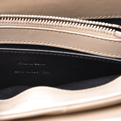 Saint Laurent Calfskin Y Quilted Monogram Small Loulou Chain Satchel Dark Beige 7 of 14