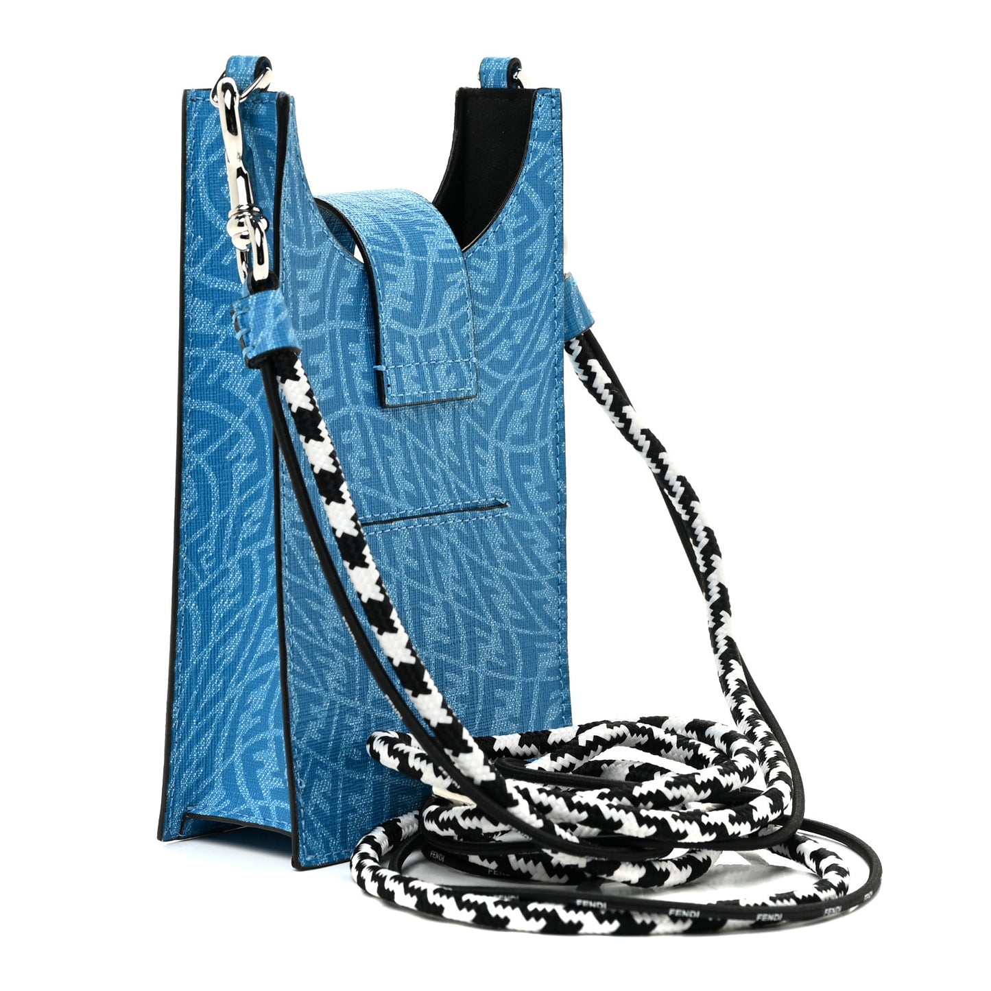 X SARAH COLEMAN Glazed Fabric Micro FF Vertigo Phone Holder Cyber Blue