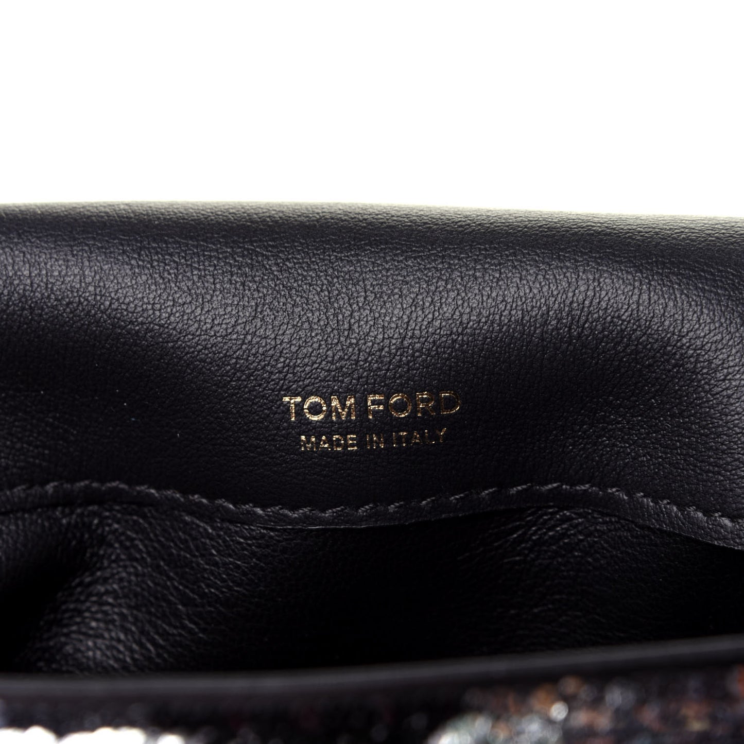 Sequin Zebra Print Natalia Large Bag Black Silver