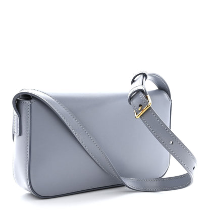 Celine Shiny Calfskin Triomphe Shoulder Bag Artic Blue 3 of 12