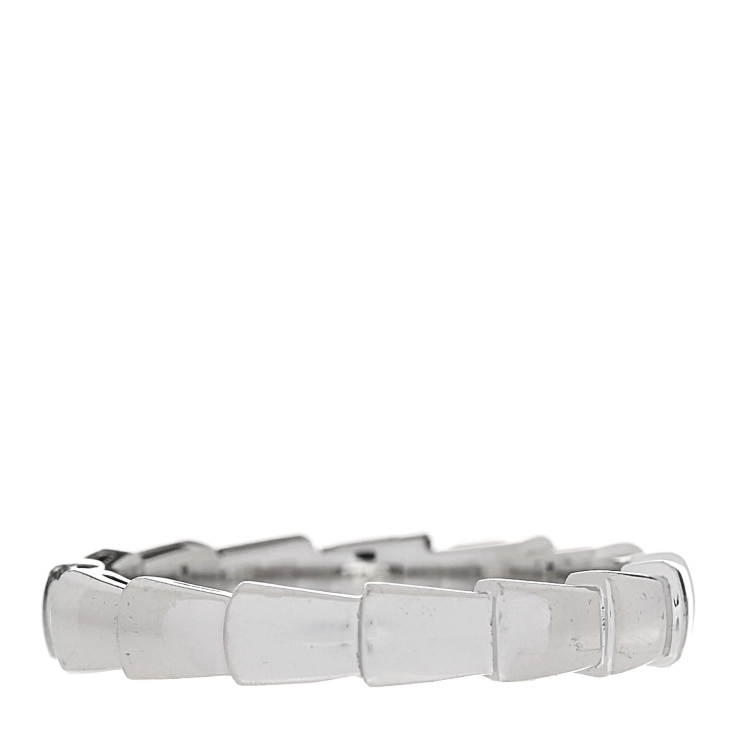 18K White Gold Serpenti Viper Band Ring 57 8