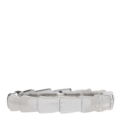 Bulgari 18K White Gold Serpenti Viper Band Ring 57 8 3 of 7