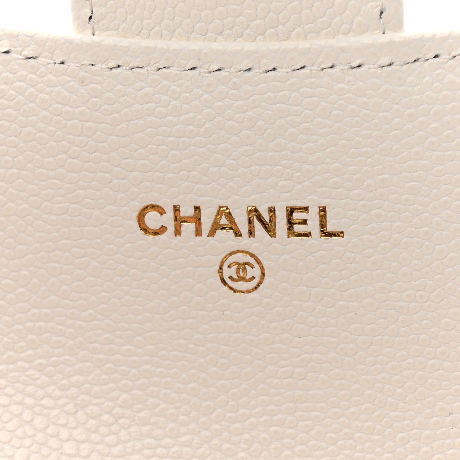 Chanel Caviar Quilted Flap Card Holder Wallet White 6 of 8