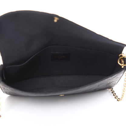 Louis Vuitton Empreinte Pochette Felicie Chain Wallet Black 6 of 12
