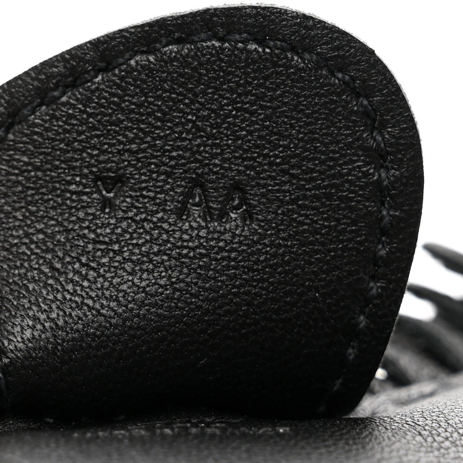Hermes Milo Lambskin Grigri Rodeo Horse Bag Charm MM So Black 3 of 4
