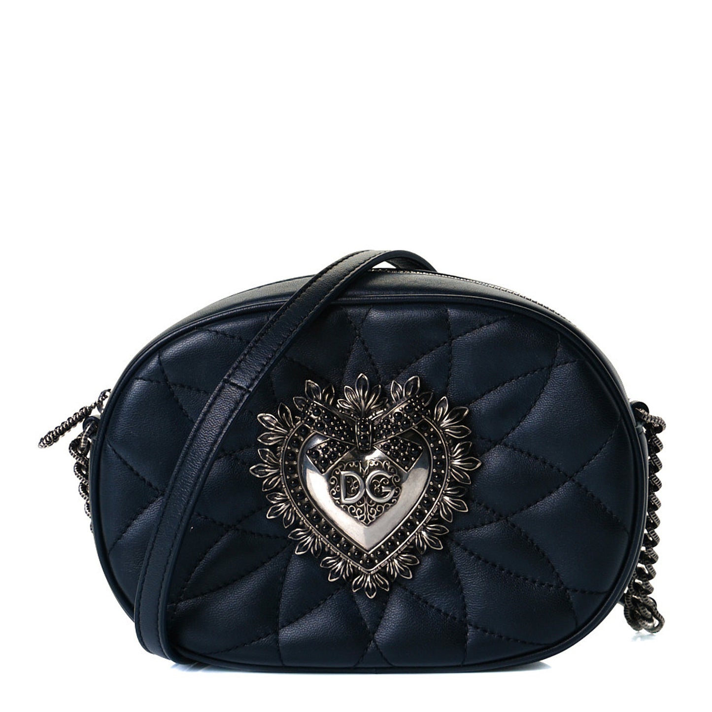 Smooth Calfskin Mini Devotion Camera Bag Black