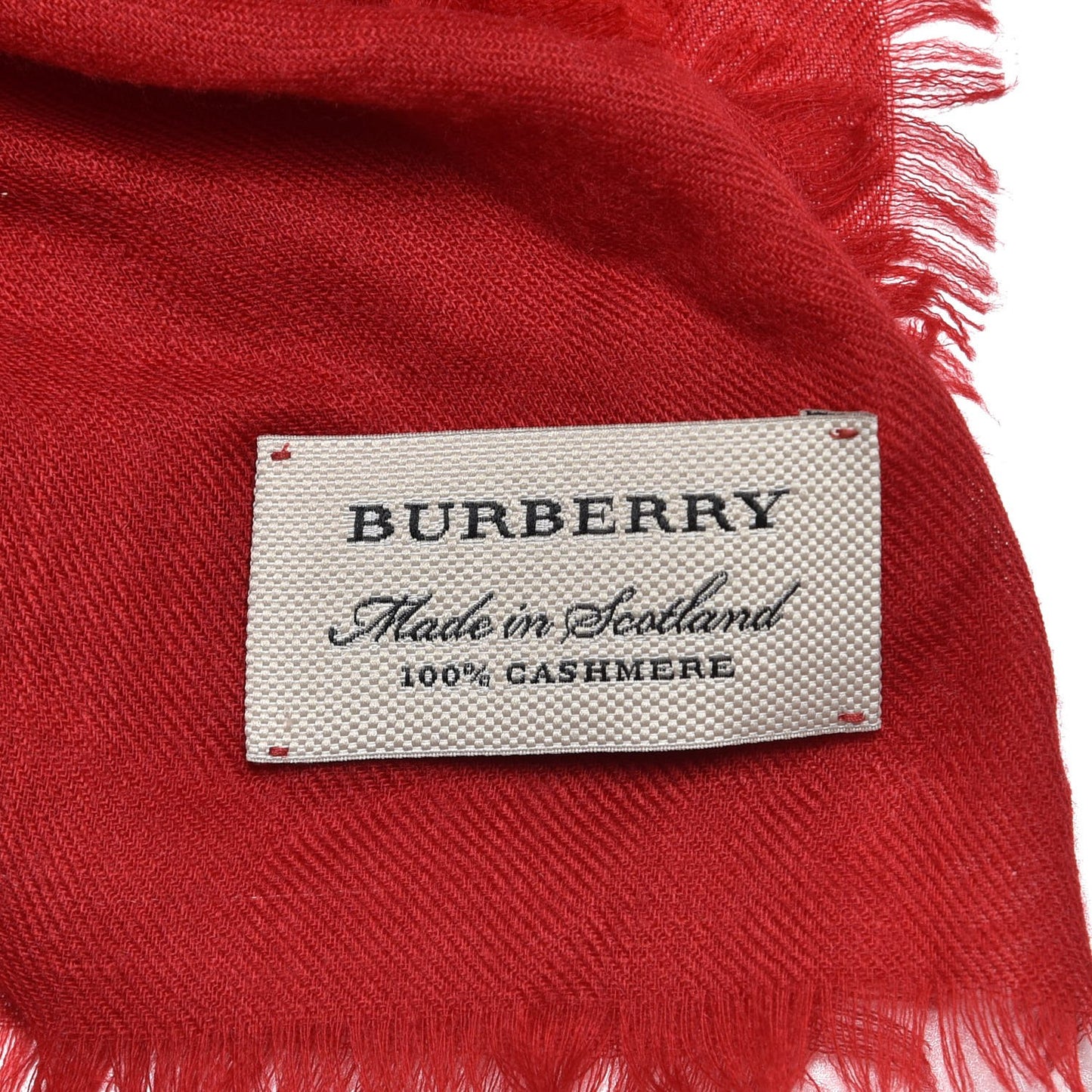 Cashmere Heart Print Scarf Red