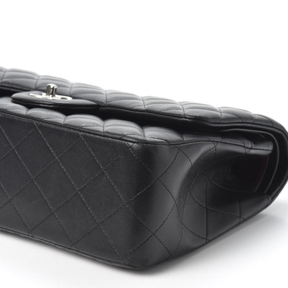 Chanel Lambskin Quilted Jumbo Double Flap Black 6 of 9