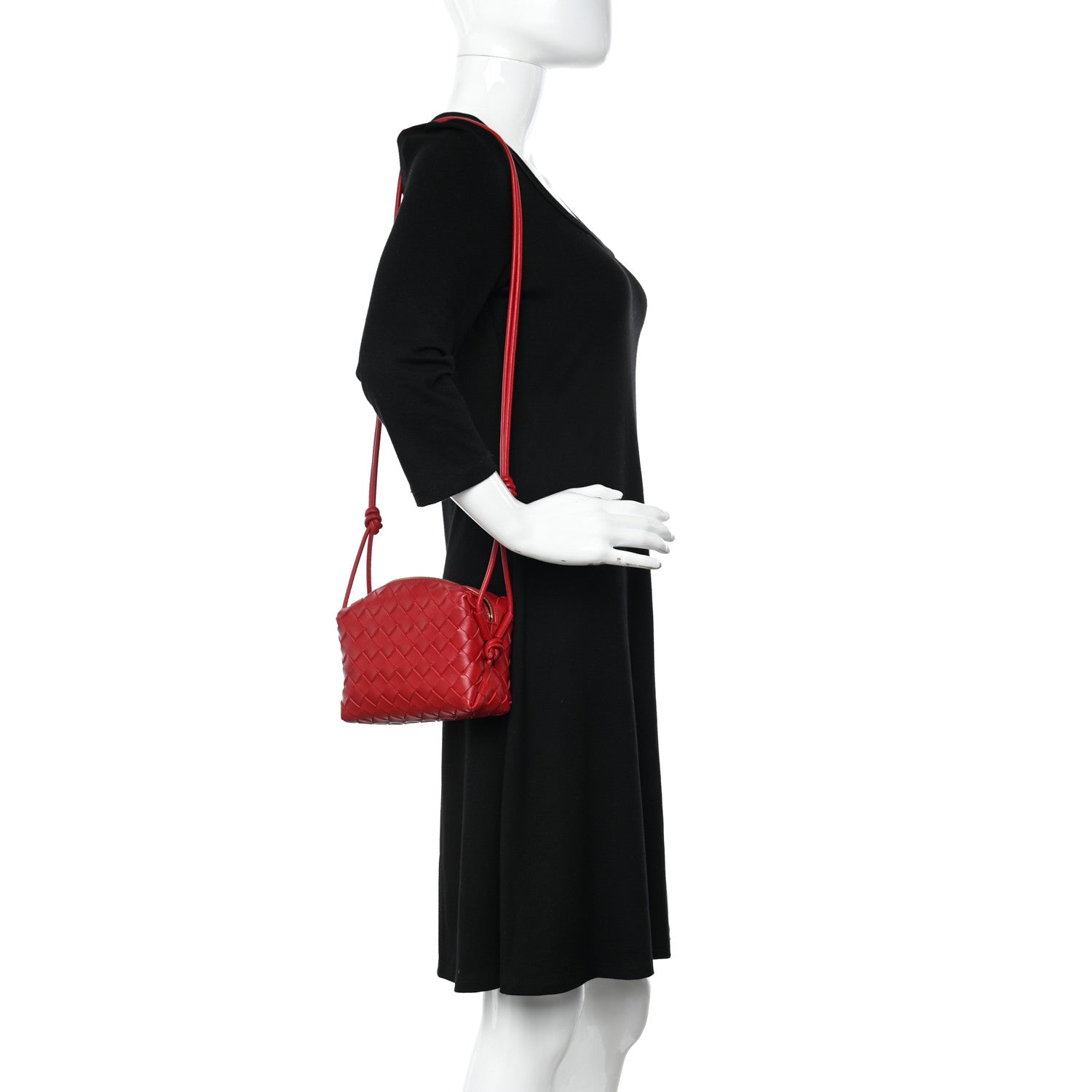 Bottega Veneta Nappa Intrecciato Mini Loop Camera Bag Apple Candy 2 of 9