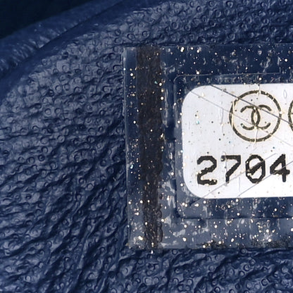 Chanel Caviar Quilted Jumbo Double Flap Navy 8 of 11