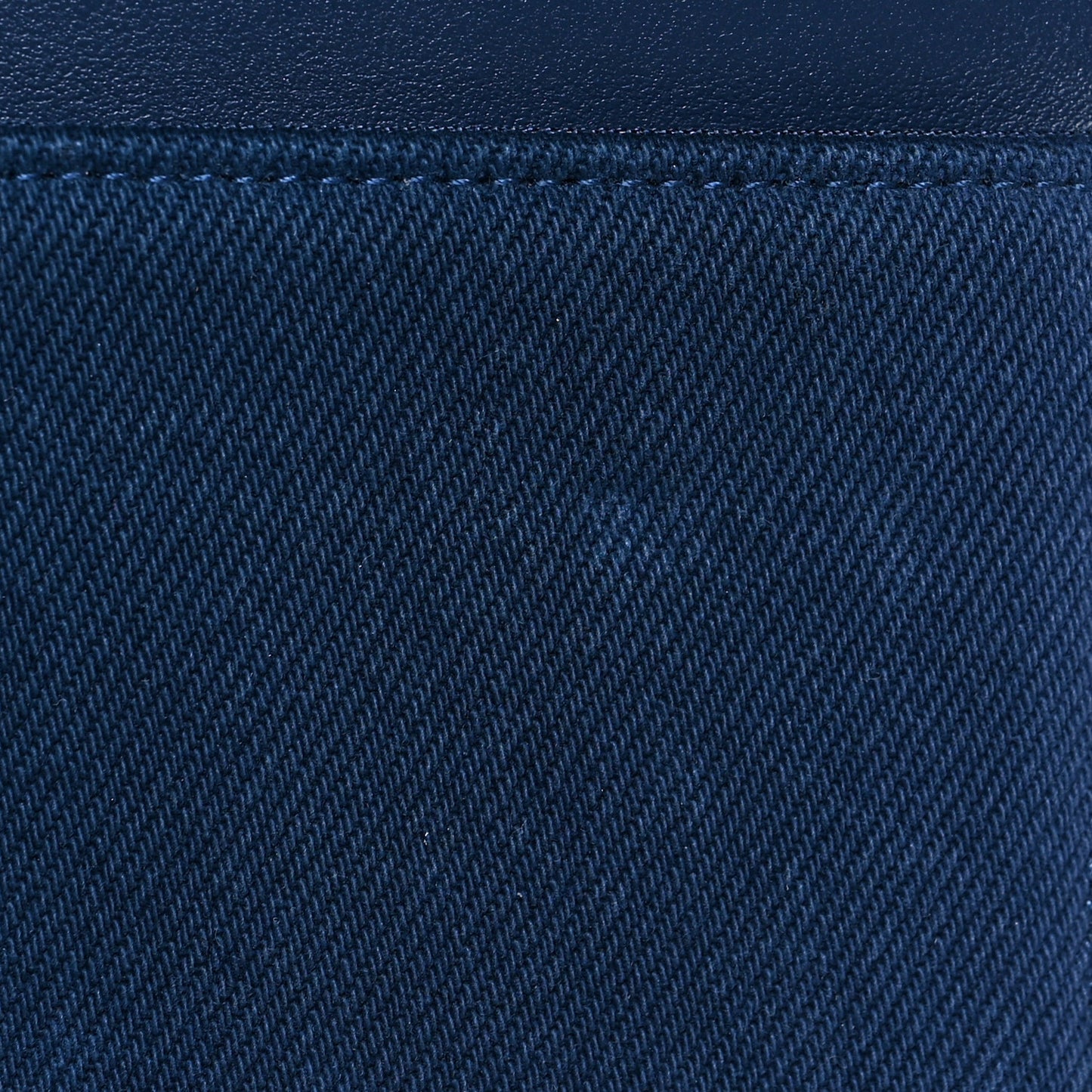 Denim Quilted Coco Wallet On Chain WOC Blue