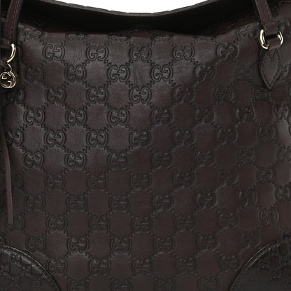 Gucci Guccissima Medium Bree Foldover Tote Chocolate 8 of 10