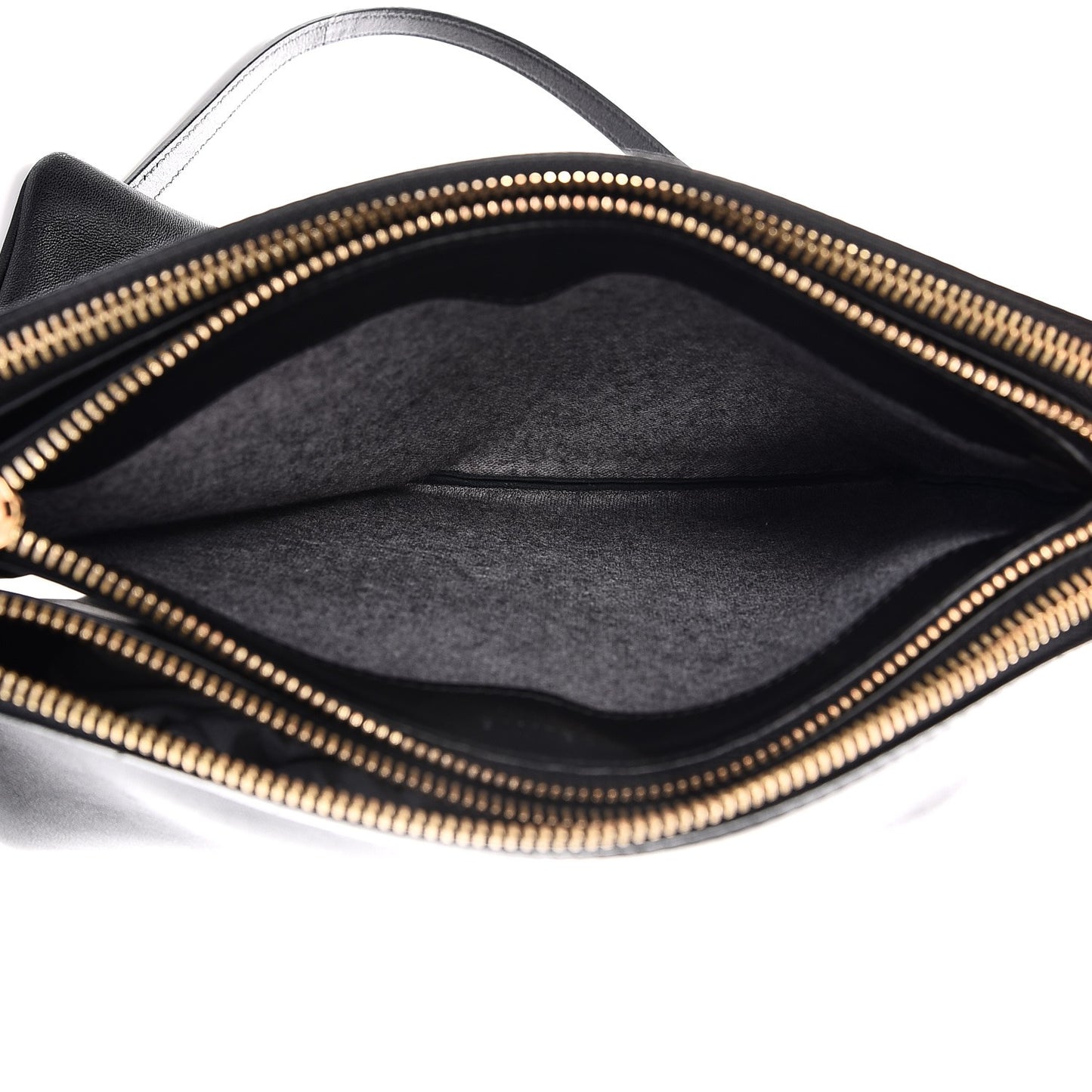 Lambskin Large Trio Crossbody Bag Black