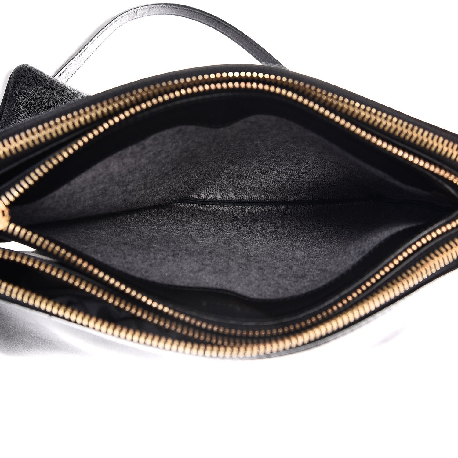 Celine Lambskin Large Trio Crossbody Bag Black 6 of 12