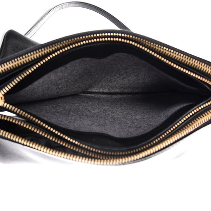 Celine Lambskin Large Trio Crossbody Bag Black 6 of 12
