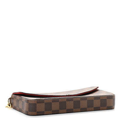 Louis Vuitton Damier Ebene Pochette Felicie Chain Wallet 4 of 11