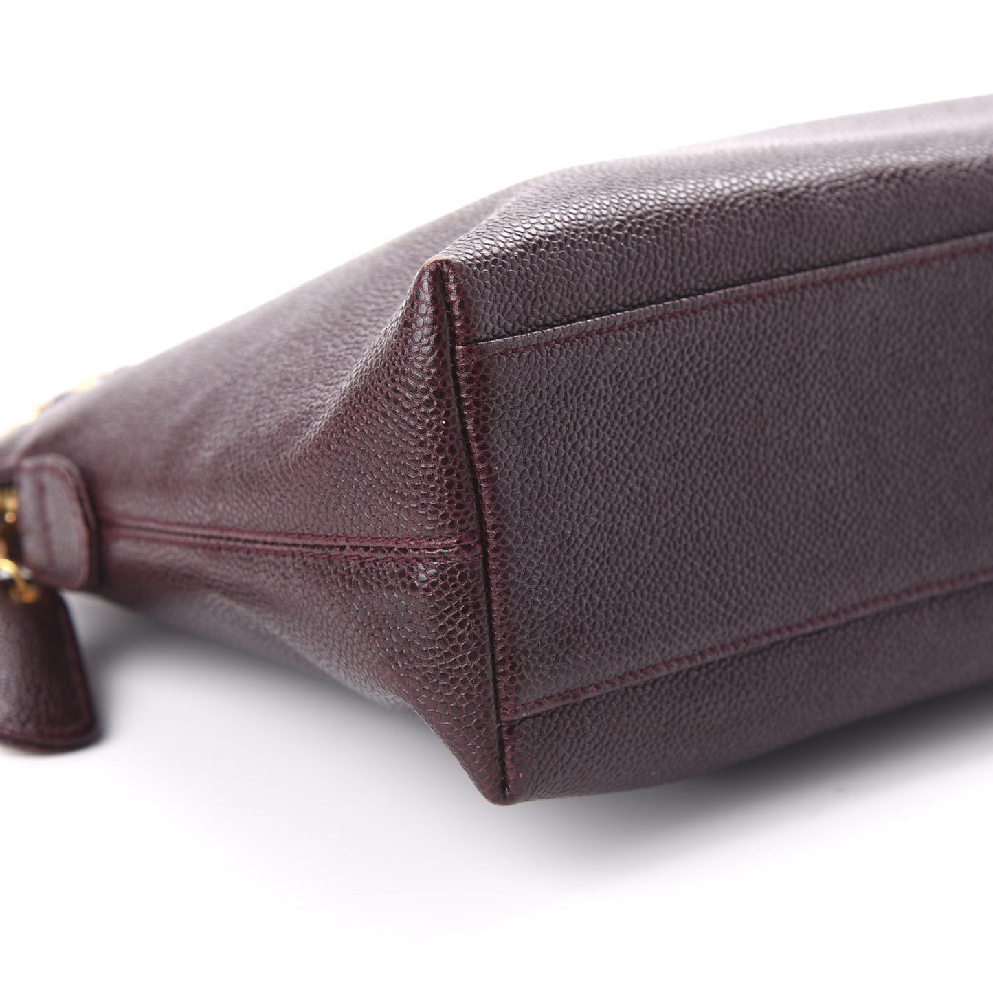 Caviar Shoulder Bag Burgundy