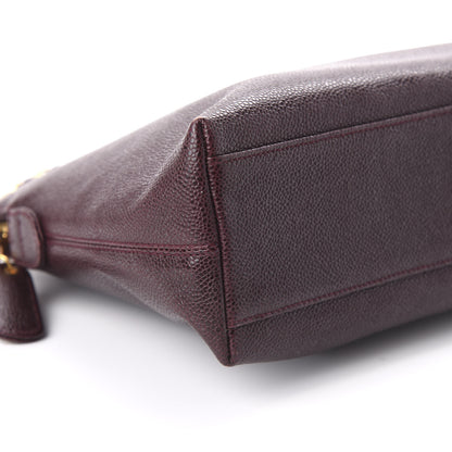 Chanel Caviar Shoulder Bag Burgundy 6 of 10